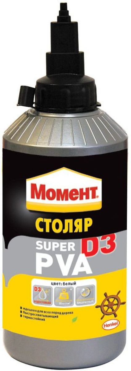 Клей МОМЕНТ ПВА-СУПЕР D3, 750гр  (влагостойкий)