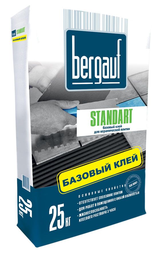 Standart-клей для керамической плитки 25 кг Бергауф